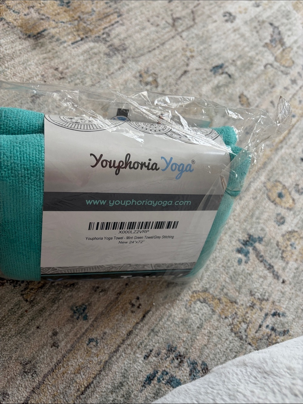 Mint Green Yoga Towel
